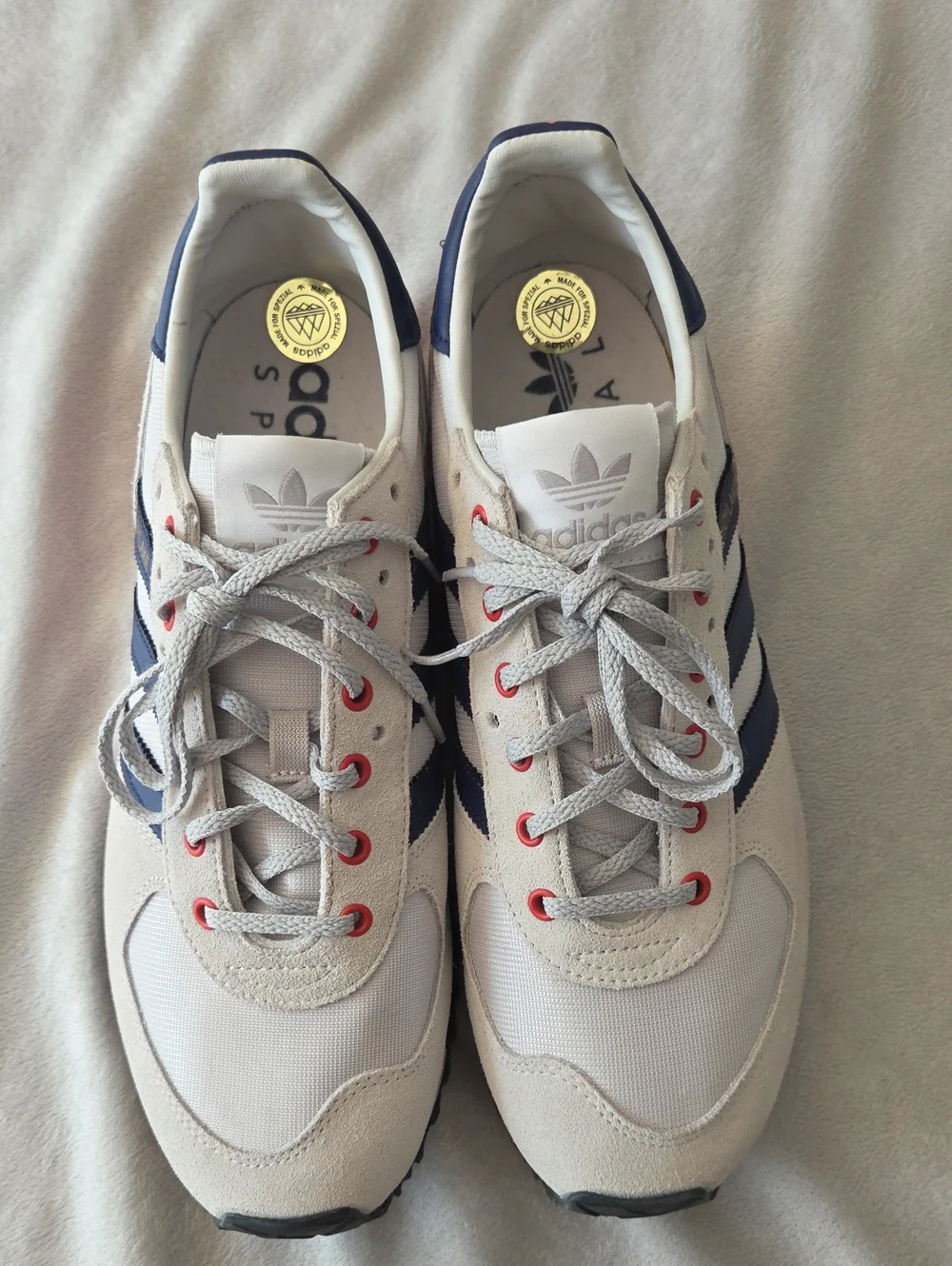 Men's Adidas Hoylake, As New Condition, Size 10, Grey, Blue & Red